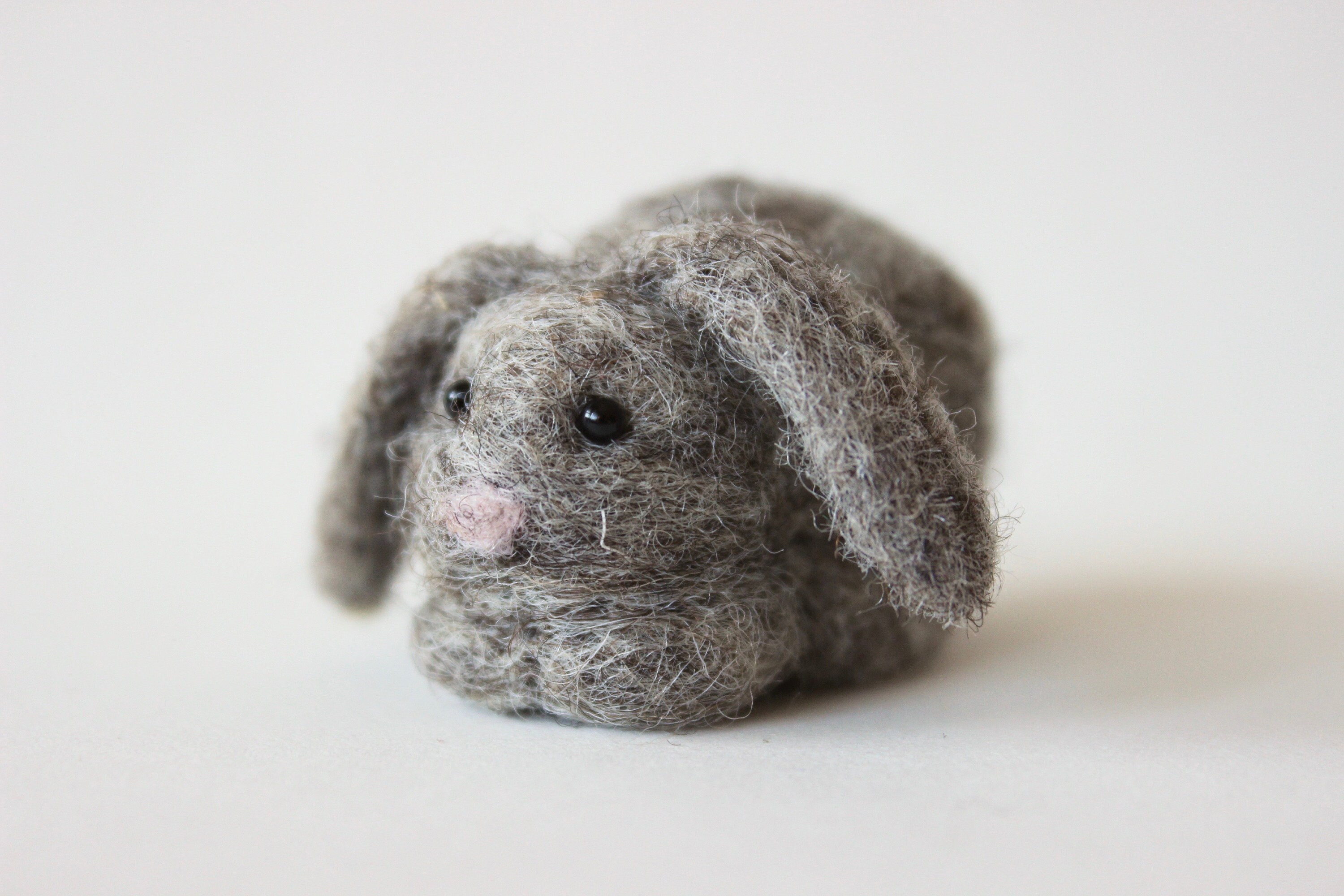 Small Bunny Rabbit; Handmade Needle Felted Bunny; Small Felted Bunny ...