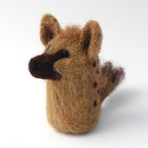 Hyena; Handmade Needle felted Wool Hyena; African Wildlife hyena