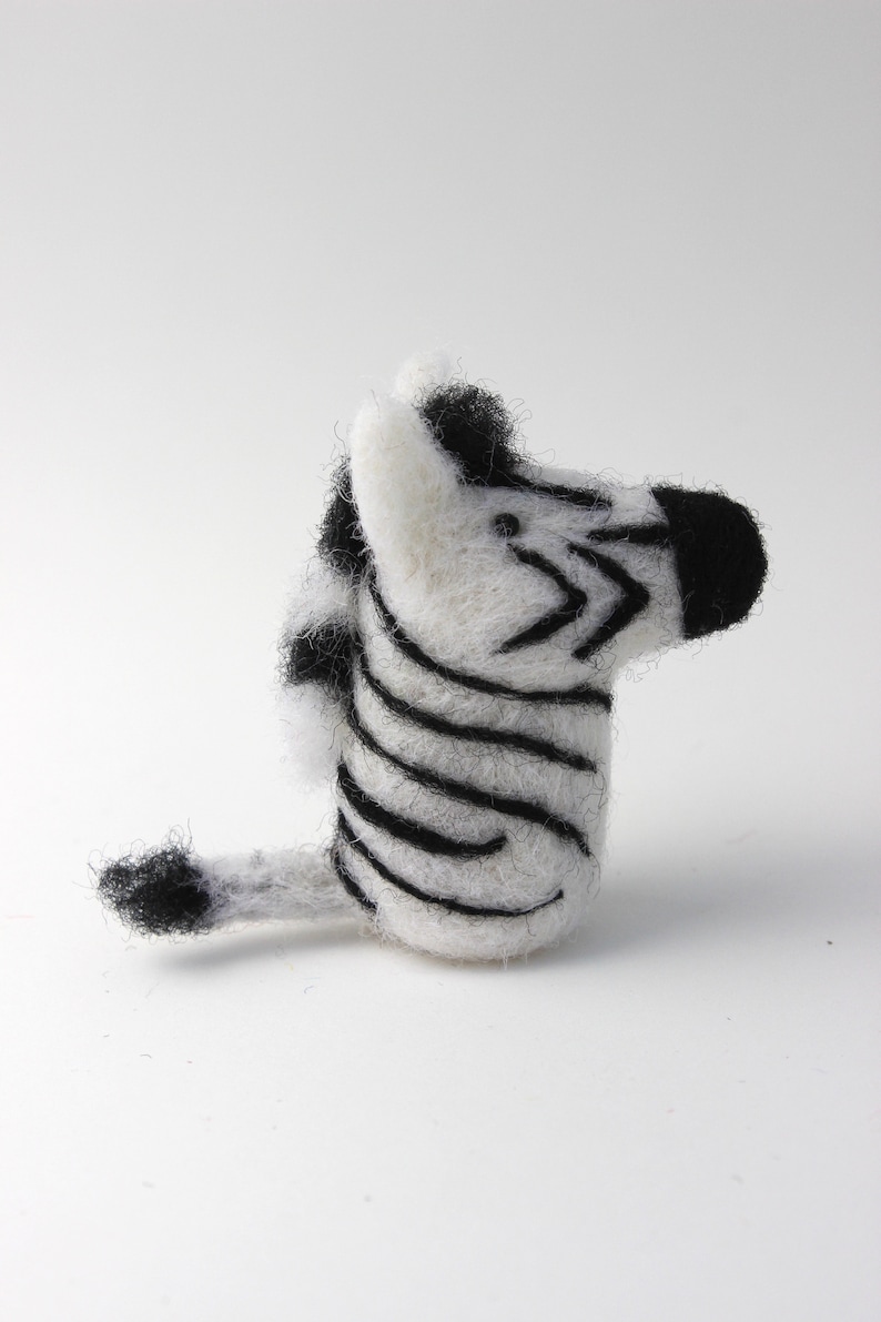 Zebra Handmade Needle Felted Wool Zebra African Wildlife Etsy