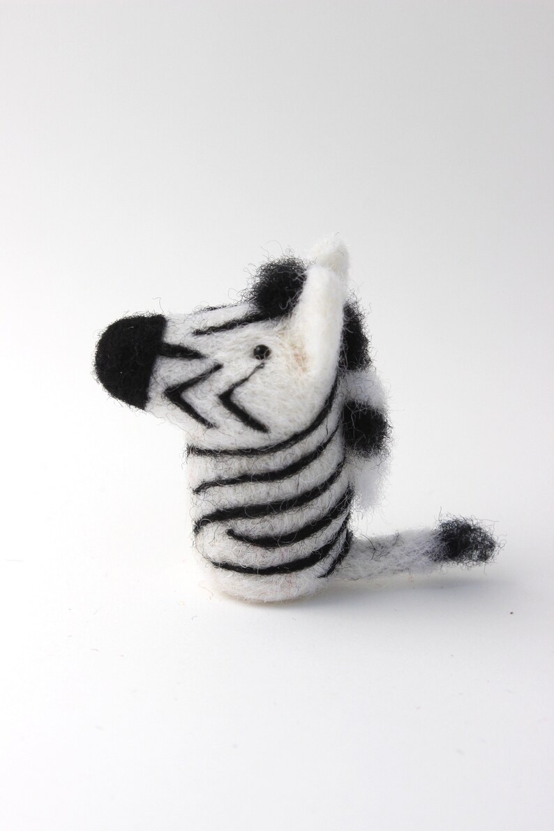 Zebra Handmade Needle Felted Wool Zebra African Wildlife Etsy