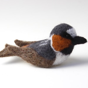 Cliff Swallow; Northern Cliff Swallow; Handmade Needle Felted Wool Cliff Swallow; Wool Bird
