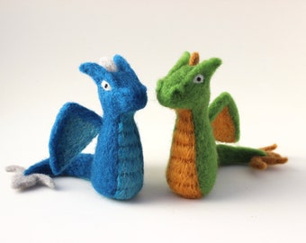 Dragon; Needle Felted Wool Dragon; Choose your color handmade wool dragon