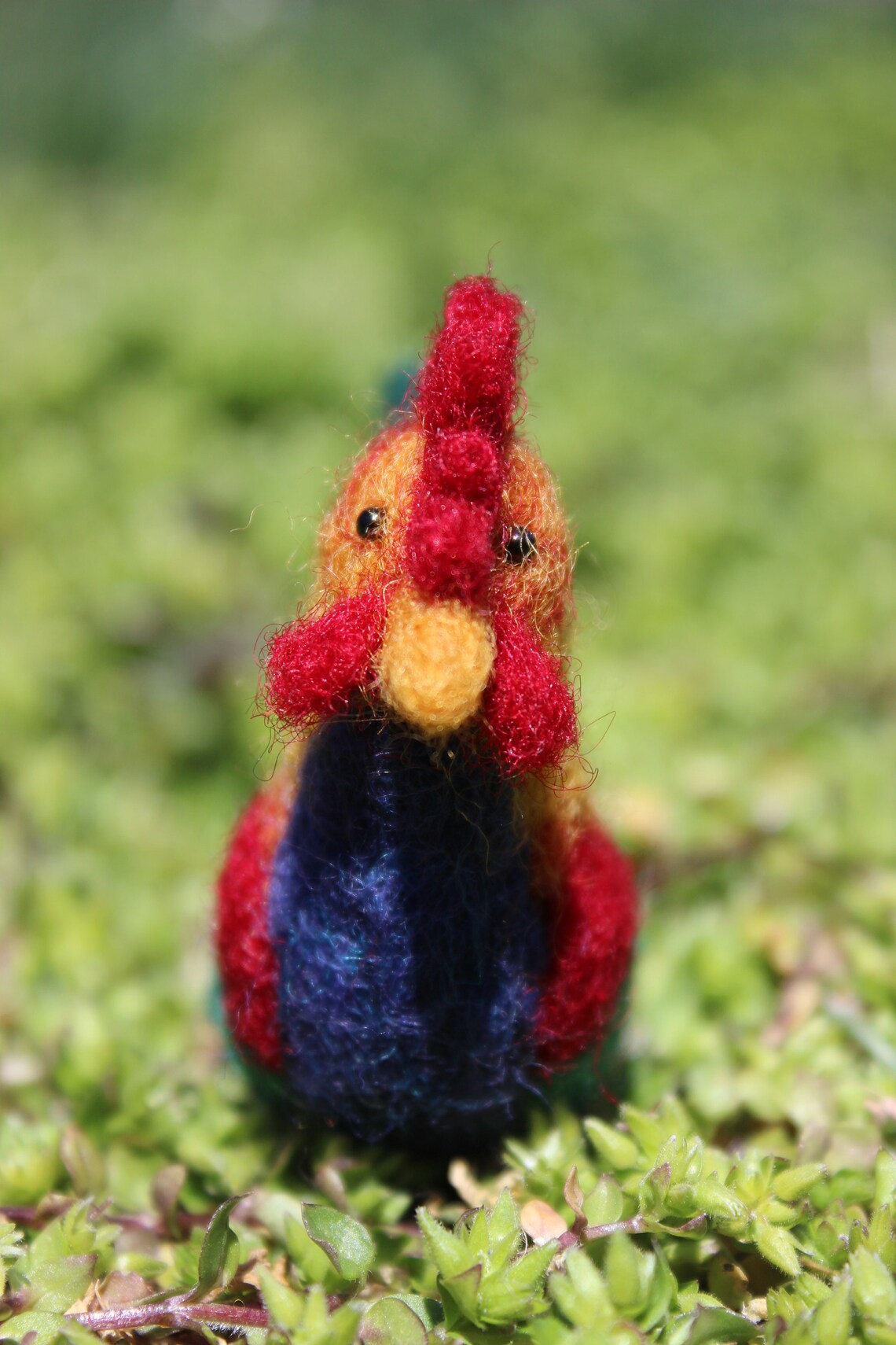 Rooster Felted Chicken Handmade Needle Felted Rooster Etsy