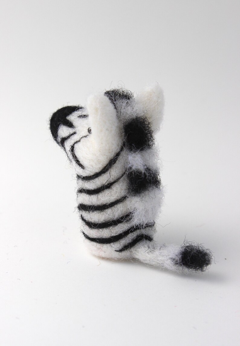 Zebra Handmade Needle Felted Wool Zebra African Wildlife Etsy