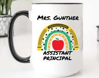 Assistant Principal Coffee Mug Personalized - Assistant Principal Gift from Students - Teacher Appreciation Week - End of Year Gift #