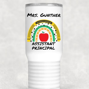 Assistant Principal Personalized Tumbler - Gift for Assistant Principal - Appreciation Week - Thank You Gift for Principal