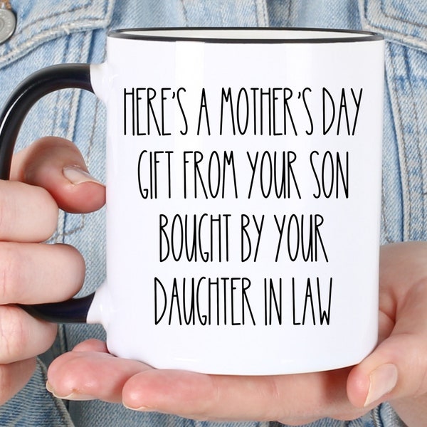 Regalo del Día de las Madres de la nuera, taza divertida para la suegra, regalo del hijo para el Día de la Madre