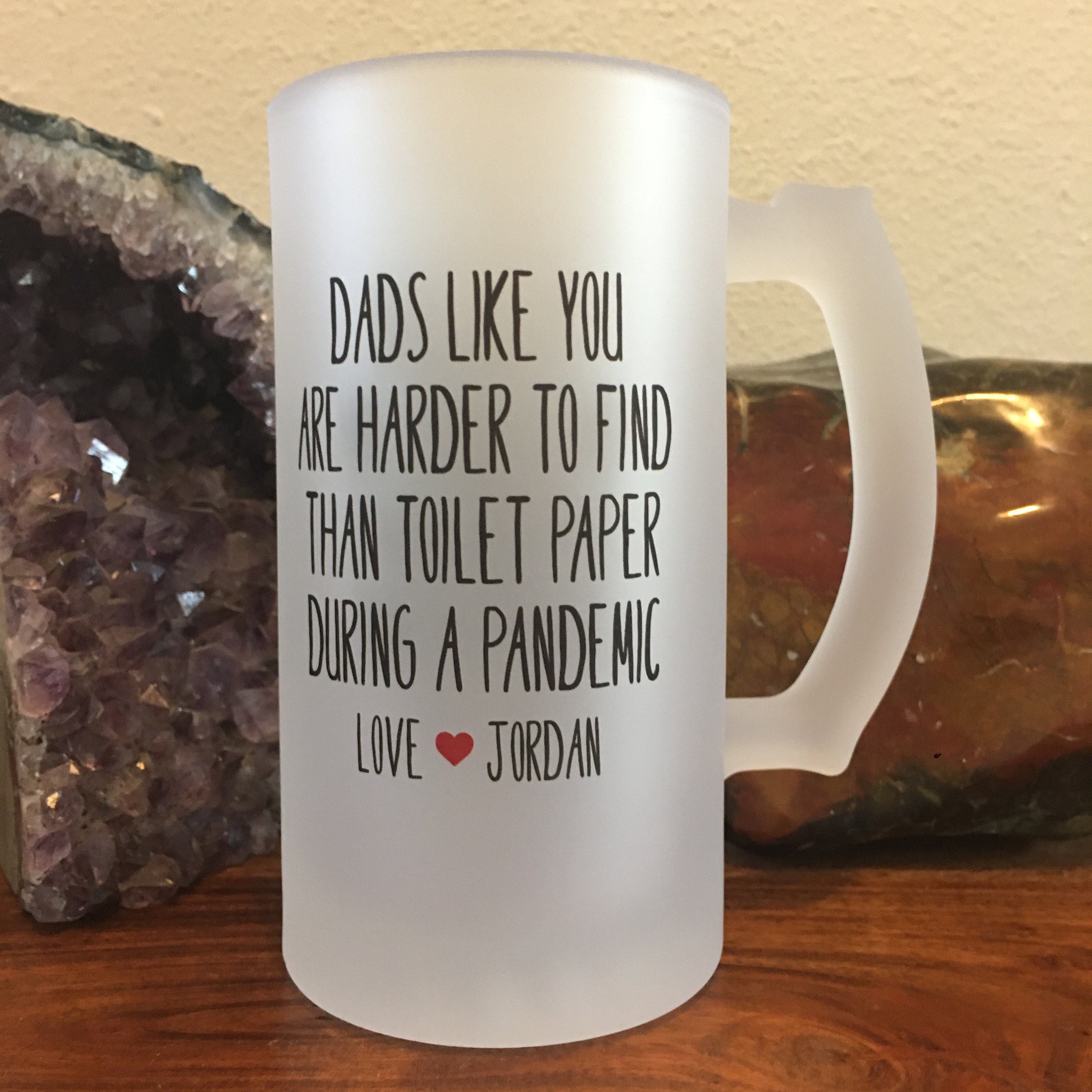 Father's Day Beer Mug Personalized Fathers Day Gift From Etsy
