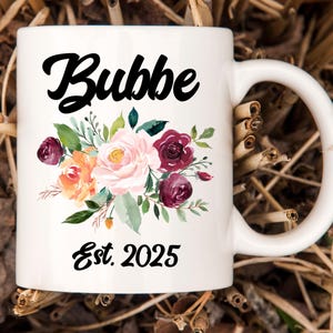 Bubbe 2026 Gifts - Baby Announcement To Grandparents Yiddish Jewish Grandmother Unique Novelty Coffee Mug Tea Cup