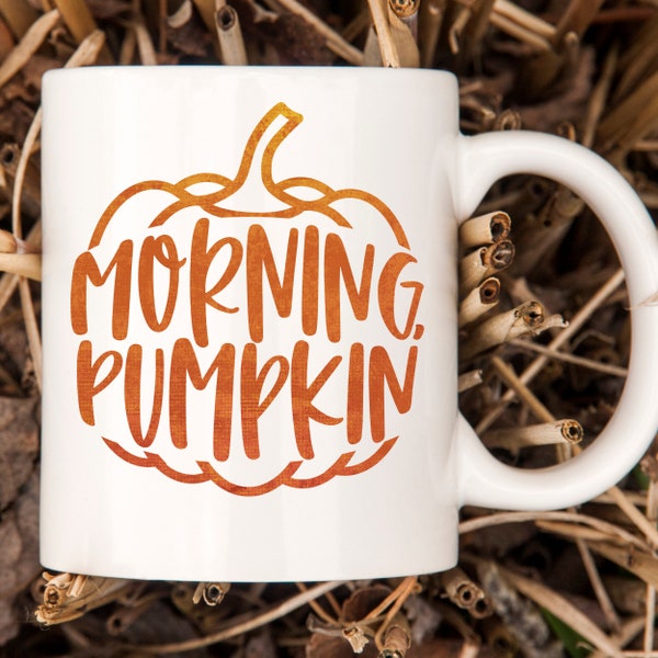 Pumpkin Coffee Mug, Morning Pumpkin Mug, Fall Mug, Hello Pumpkin, Halloween Gifts, Best Friend Gift, Pumpkin Lover Gift