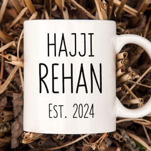 Personalized Hajji Mubarak Gift, Hajji Coffee Mug, Add Custom Name and Year, Umrah Gift Idea