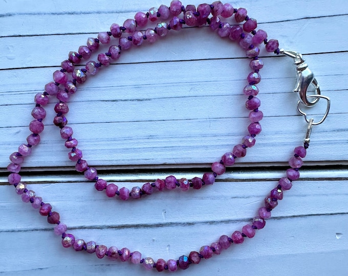 Featured listing image: Ruby Hand-Knotted Necklace