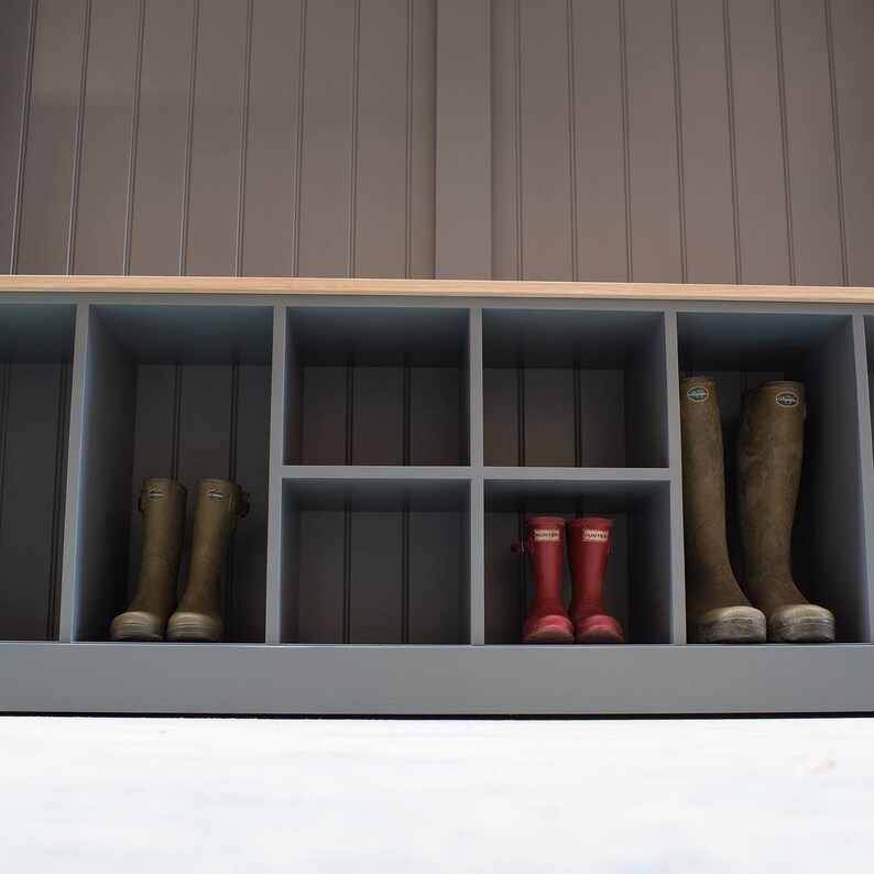 Tall Monks Bench With 8 Coat Hooks Welly Sections 6ft Oak Seat Etsy