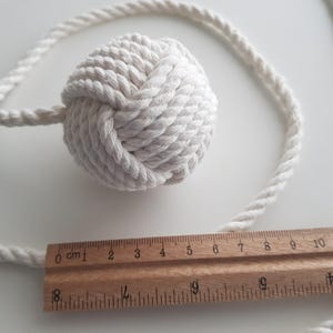 Extra Large ball, Eco friendly cat toys, Hanging cat toys, Monkey fist cat toy, Macrame cat toys, Hunt toys for cat