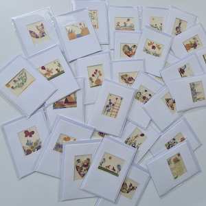 Lot de 30 - cartes de fleurs pressées, cartes botaniques artisanales, cartes de fleurs séchées faites à la main, cartes de pétales de fleurs artisanales, cartes non imprimées