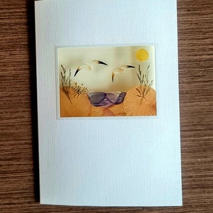 Carte fleurs pressées, carte d'anniversaire, carte de voeux, carte avec fleurs séchées, belles fleurs, carte florale, carte vraies fleurs,