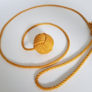 Natural monkey fist kitten toy, monkey fist cat toy, cat toy ball, macrame cat toy, cat chasing toys, cat teaser toys, toy to hunt