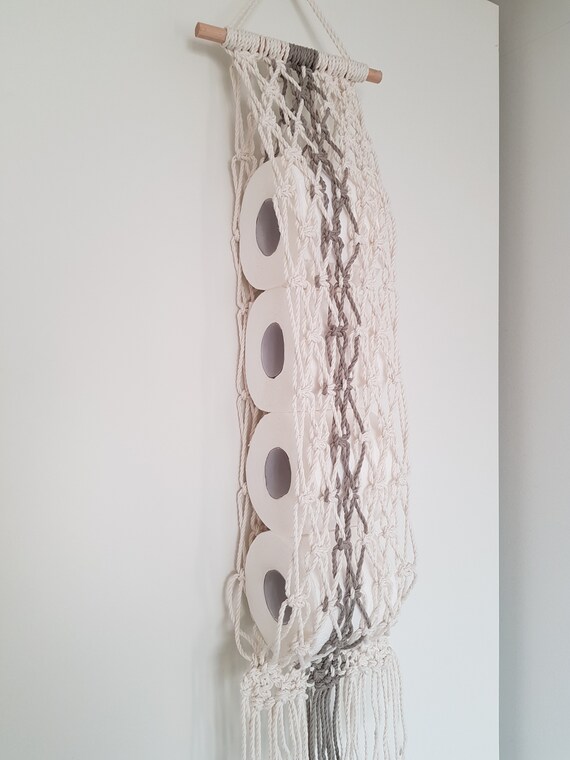 Toilet Paper Holder Macrame Toilet Paper Hammock Macrame Etsy Australia