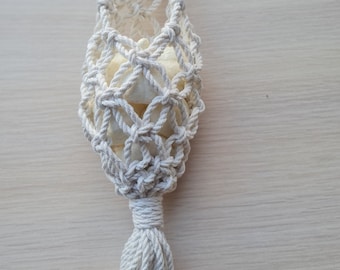 Macrame Hanging Garlic Basket, Vegetable Storage Bag, Macrame bag, Kitchen Storage,Hanging Basket,Zero Waste vegetable storage,Eco-friendly