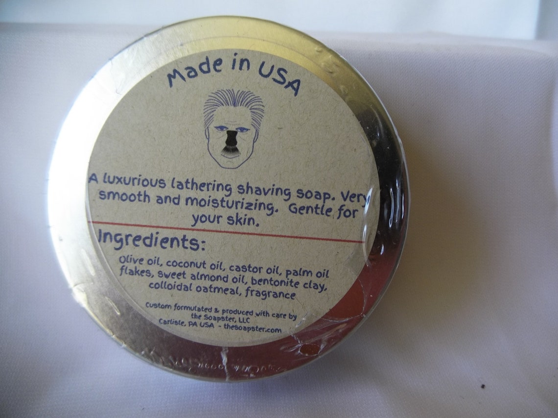 Men's Shaving Soap Cakes Etsy