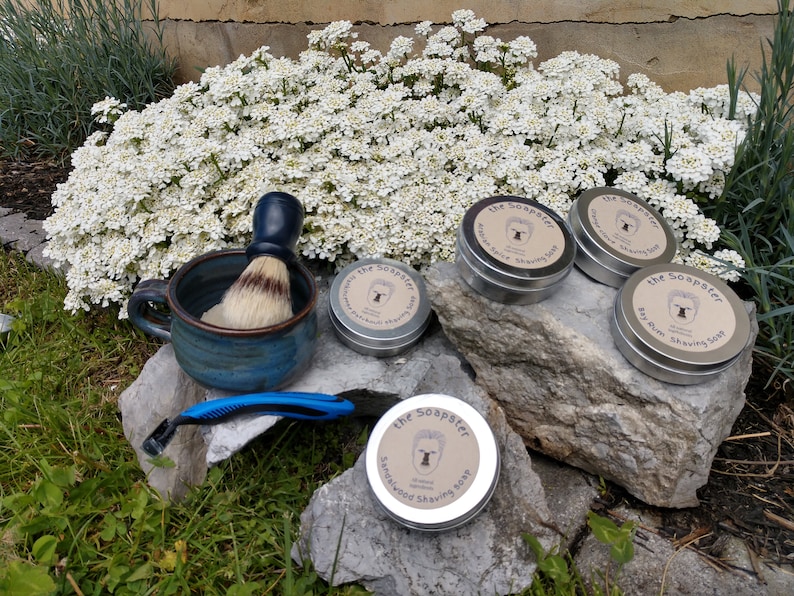 Men's Shaving Soap Cakes Etsy