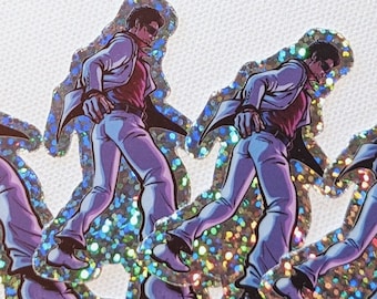 2個入り！POKERFACE 3インチ ドラゴンガイ グリッターステッカー