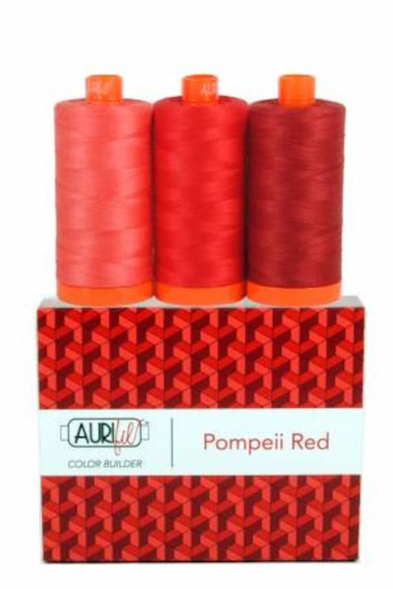 Aurifil Color Builder 50wt 3 piece thread set - various colors-