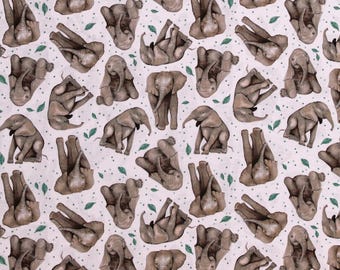 Elephants * All big things start small - Sold in one yard quantities