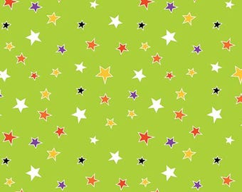 Glow-o-ween stars * Bentarex - Sold in one yard quantities