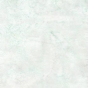 May include: A white fabric with a subtle, light blue marbled pattern. The fabric has a slightly textured surface.