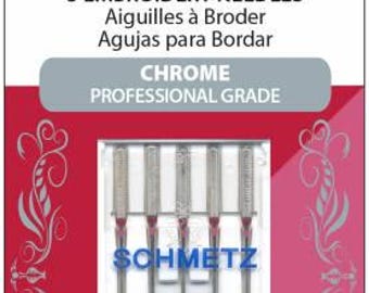 75/11 Chrome Embroidery Schmetz Needle 5 ct