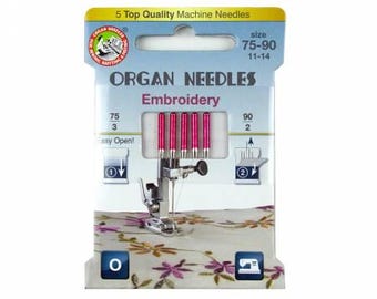 75/90 Organ Embroidery Needles Assortment