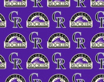 MLB Colorado Rockies 100% Cotton sold in 1 yard cuts or special order