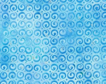 Swirls Cornflower Batik by Robert Kaufman Winter Artisan line * 1 piece left 1 1/4 yards  -21231247