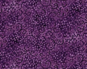 Wilmington Prints * Dark Purple Scroll * Sold in one yard quantities * 100% cotton