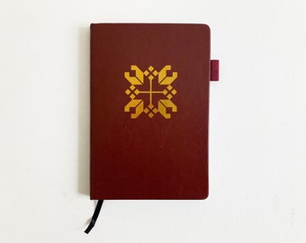 Weathervane faux leather journal