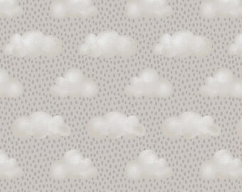 Sleepy Teddy Bears Raindrops sold in half yard quantities - 8522S-90