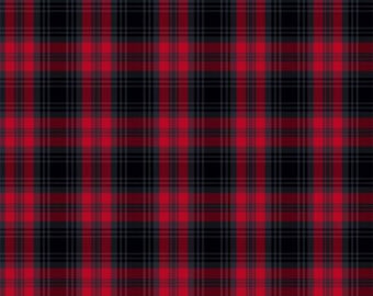 Red Emanual Cotton - sold in 1 yard increments -