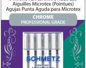 70/10 Chrome Microtex Schmetz Needle 5 ct