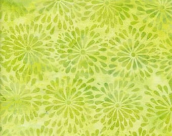 Foundations Blenders Green Batik from Island Batik sold in half yard quantities