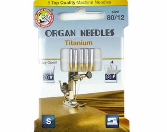80/12 Organ Needles Titanium