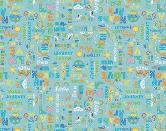 Noah's Journey * Let Your Light Shine * 100% Cotton sold in one yard quantities