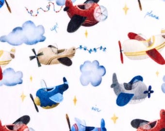 Multi Sunny Skies Digital Minky Cuddle sold in one yard quantities