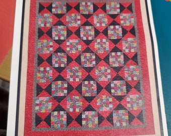 All through the night tic tac toe quilt pattern