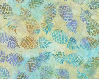 Timeless Treasures Batik Opal Tossed Pineapple # B3134-OPAL