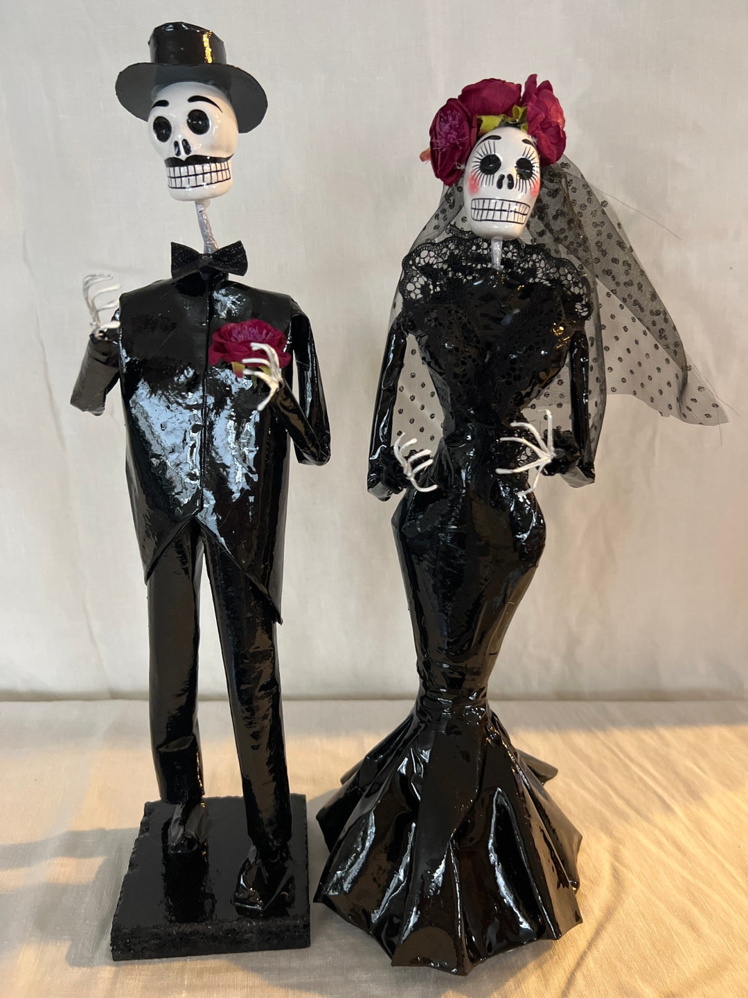 Catrin and Catrina Papel Maché. - Etsy