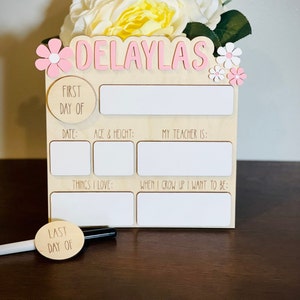First Day Of School Sign | Interchangeable First Day Last Day of Sign | First Day of Sign | Last Day of School Sign | Photo Prop