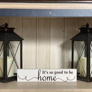 It&#39;s so good to be home wood sign, wall decor, small wood sign, home decor, wall art, farmhouse sign, farmhouse decor, small space decor