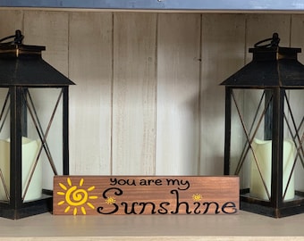 Letrero de madera "Eres mi sol": decoración infantil