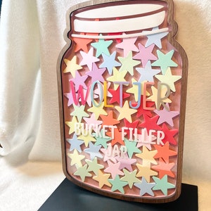Sterne Belohnungsglas, personalisiertes Geschenk für Lehrer, Buntes Klassenzimmer Dekor, Zurück zu Schulgeschenk, Benutzerdefinierte Belohnung für Kinder, Belohnungsglas, Sterne Glas